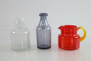 ERIK HÖGLUND, vaser, 2 st, samt kanna, Boda