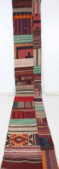 Persisk Patchwork kelim, 547x76 cm.