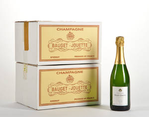 12 fl. Champagne Bauget-Jouette 2004 Blanc de Blanc.