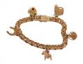 Armband med berlocker, 18k