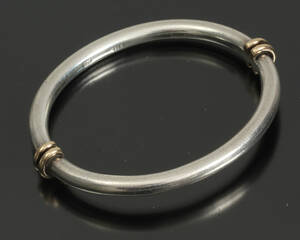 Armring af sterling sølv med gulddetaljer