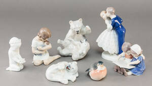Kgl. Porcelæn og Bing  Grøndahl. Samling figurer 7