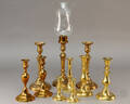 Samling lysestager af messing 10 Denne vare er sat til omsalg under nyt varenummer 4176953