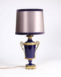 Fransk bordlampe i fajance