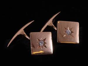 Manschettknappar ett par, 18k