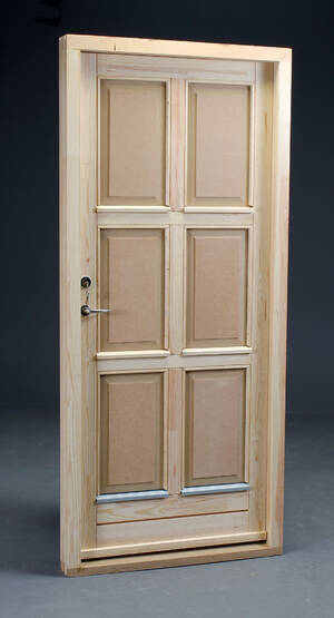 Snedkerudført hoveddør