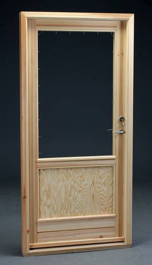 Snedkerudført hoveddør