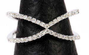 Knocklering Fingerleds ringm diamanter, 9 kt hvidguld Denne vare er sat til omsalg under nyt varenummer 4664728