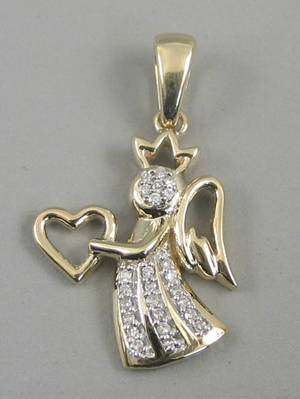 Diamantvedhæng. Ca. 0.25 ct