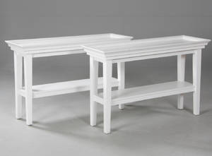 Par konsolborde, hvidmalet 2