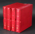 Komplet samling Danmark Souveniermapper i fire Leuchtturm album. 4