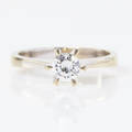 Ring 18 k rodinerat guld 0,42 ct