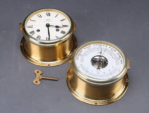 Schatz. Vægur og barometer af messing 2