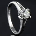 Solitaire ring ca. 0.51 ct.