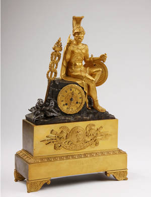 Fransk empire kaminur af bronze ca. 1820