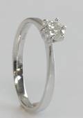 Solitairering, ca. 0.34 ct.