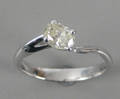 Solitairering. Ca. 0.72 ct