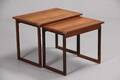 Dansk møbelproducent. Par indskudsborde af palisander