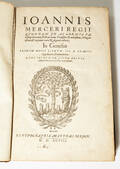 Comments on Genesis by Mercerius 1598