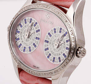 JULLOU. Dansk design. Diamant damearmbåndsur. Model nr. 005-06-15-05