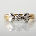 Brillant solitaire ring på ca. 0.20 ct