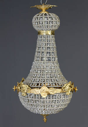 Sækkeformet prismekrone, empireform 