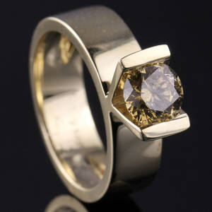 Solitaire ring ca. 1.13 ct.