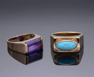 Birger Victor Herrmann og A. Chr. Jensen, to vintageringe af guld 2