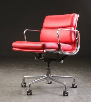 Charles Eames. Soft Pad kontorstol, læder 