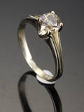 Diamant solitairering, ca. 0.76 ct