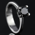 Solitaire ring ca. 1.54 ct.