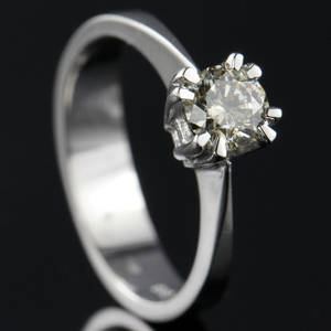 Solitaire ring ca. 0.53 ct.