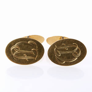 Manschettknappar 1 par 18 k guld
