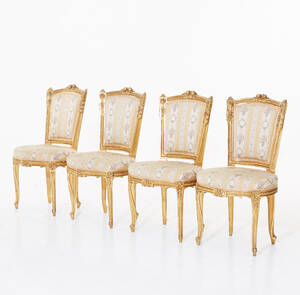 Stolar 2 par i Louis XVI-stil 