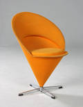 Verner Panton 1926-1998. Kræmmerhusstol  Cone chair