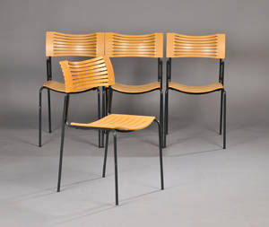 Kasper Salto født 1967. Fire stabelstole, model Runner. 4