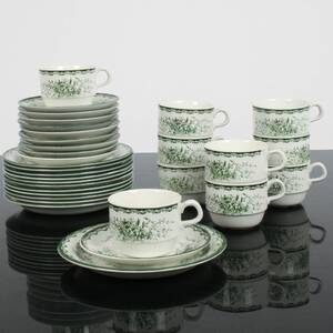 KAFFESERVIS, Grön Anna, Rörstrand