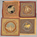 Fire gamle indiske perlebroderier 4