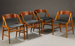 Dansk møbelproducent. Fire armstole 4