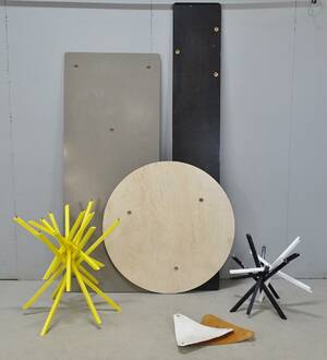 Parti möbel delar, 12 delar, ej komplett