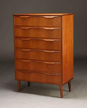 Dansk møbelproducent. Kommode, teaktræ, 1960erne