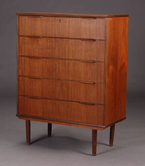 Dansk møbelproducent, kommode, teaktræ 
