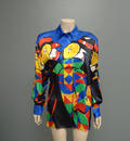 Escada, blusa, dekor ansikten
