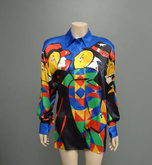 Escada, blusa, dekor ansikten
