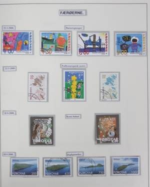 Færøerne. Et springbind med stemplede. 2000-2005.