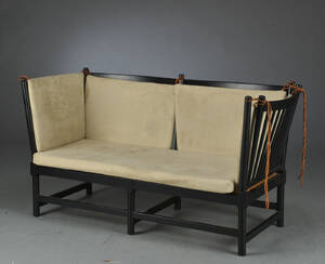 Børge Mogensen. Tremmesofa af sortlakeret bøg, model 1789