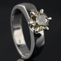 Solitaire ring ca. 1.30 ct.