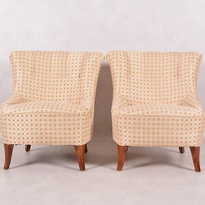 FÅTÖLJER, ett par, 1900-talets första hälft.