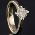 Solitaire ring ca. 1.03 ct.