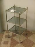 Rullbord, etage vitmetallglas